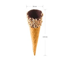WAFEL DELUXE Z CZEKOLADĄ I ORZECHAMI