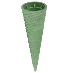 Wafel Twister Zielony Tłoczony 384 szt.
