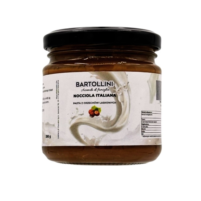 Pasta orzechy laskowe 200 g - Bartollini Nocciola Pasta orzechy laskowe 200 g - Bartollini Nocciola